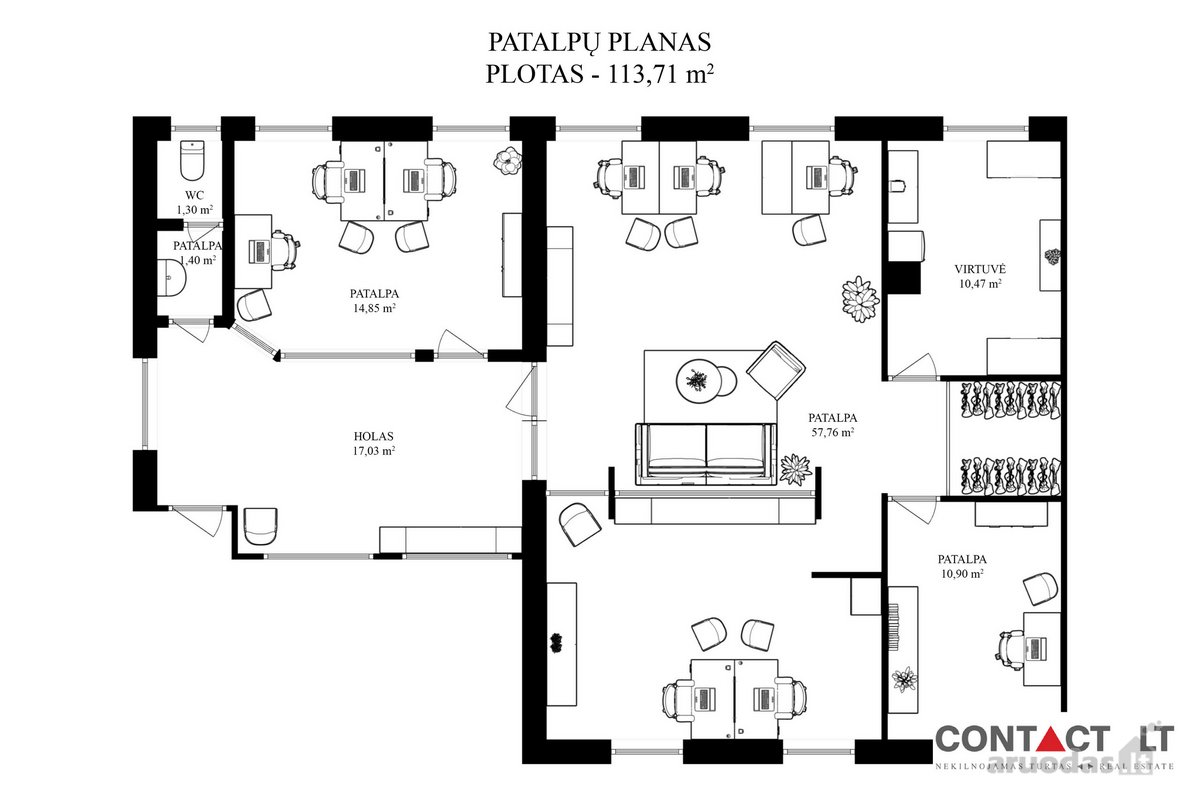 Parduodamos komercinės patalpos Laisvės pr. - nuotraukos Nr. 17