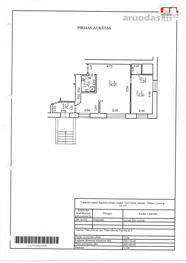 Išnuomojamos patalpos miesto centre Topolių - nuotraukos Nr. 2