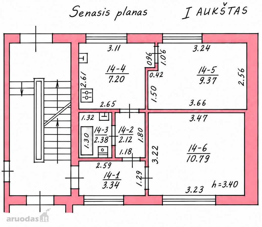 Naujai suremontuota erdvė  33,39 m²  Kauno - nuotraukos Nr. 26
