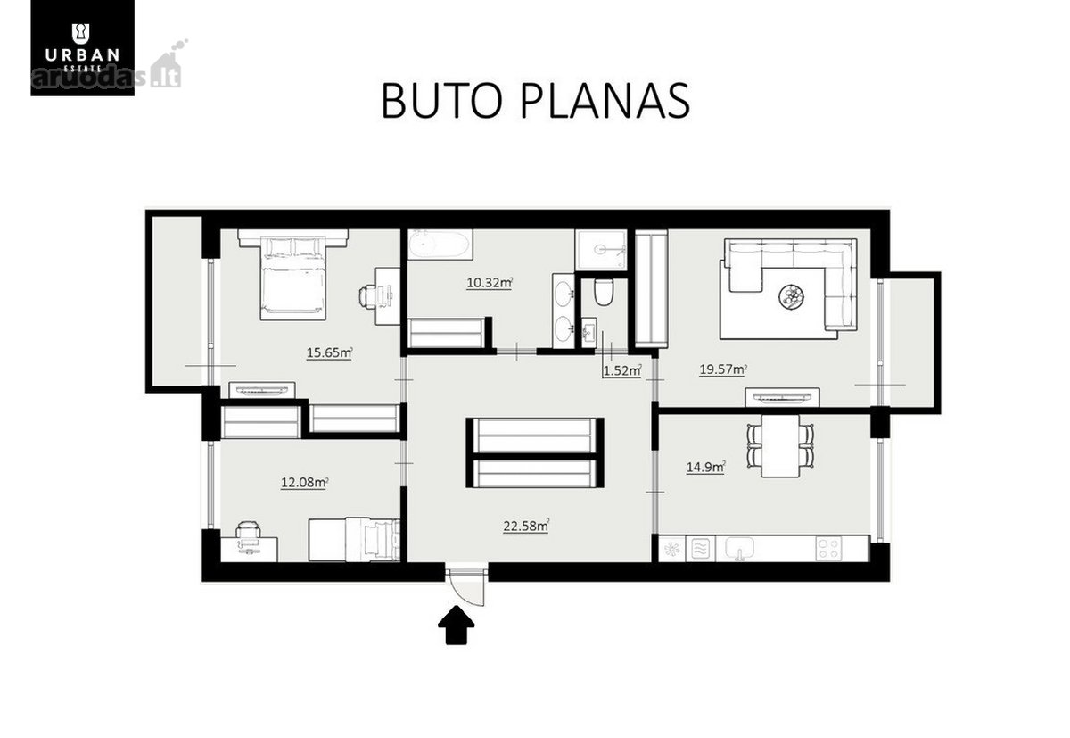 Parduodamas Erdvus 96 kv.m Butas Jeruzalėje - nuotraukos Nr. 29