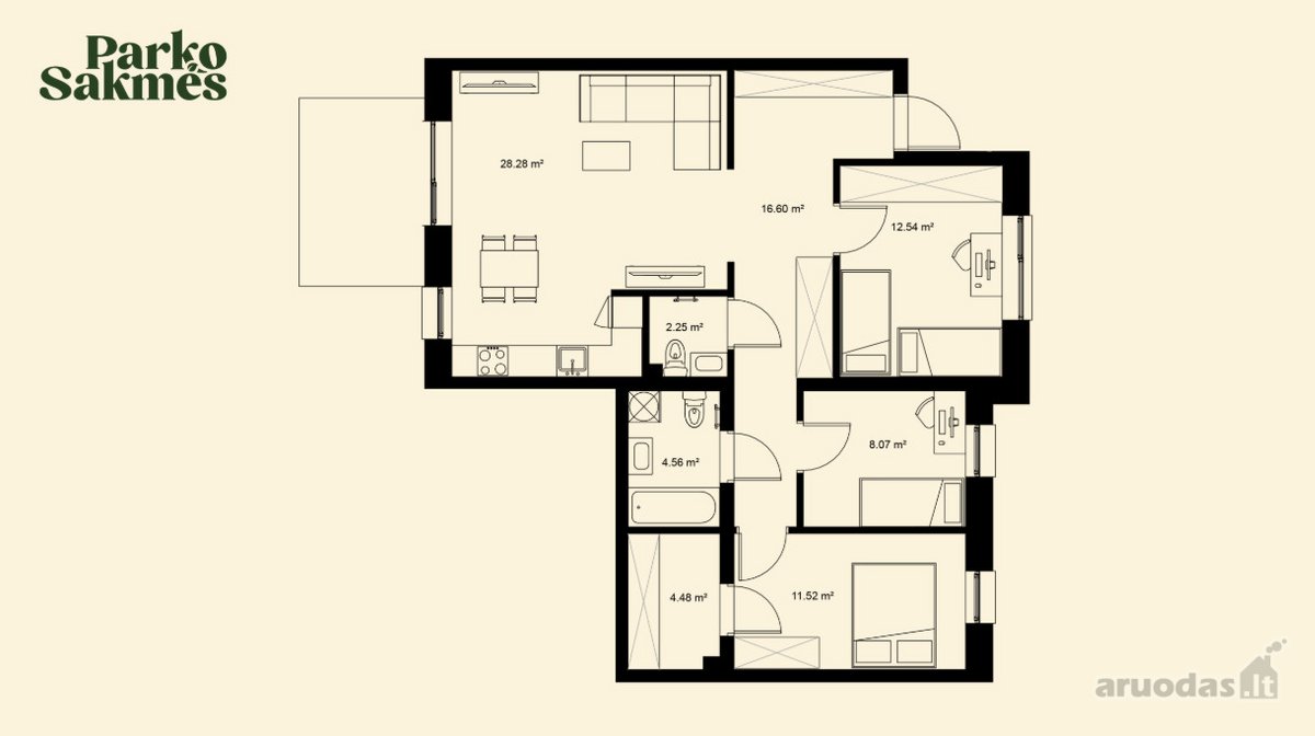 Projektinis buto numeris: Prs A1-8 - nuotraukos Nr. 3