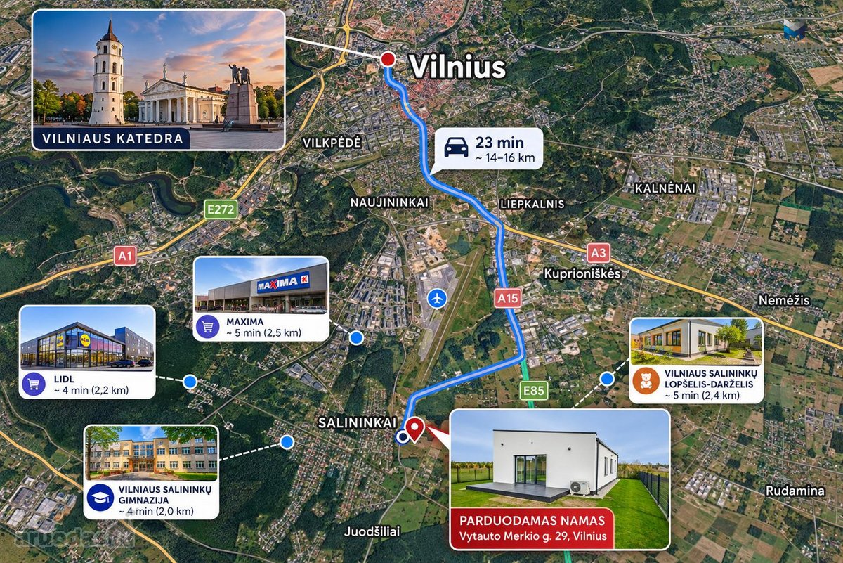 Parduodamas naujas gyvenamas namas Vilniuje, - nuotraukos Nr. 39