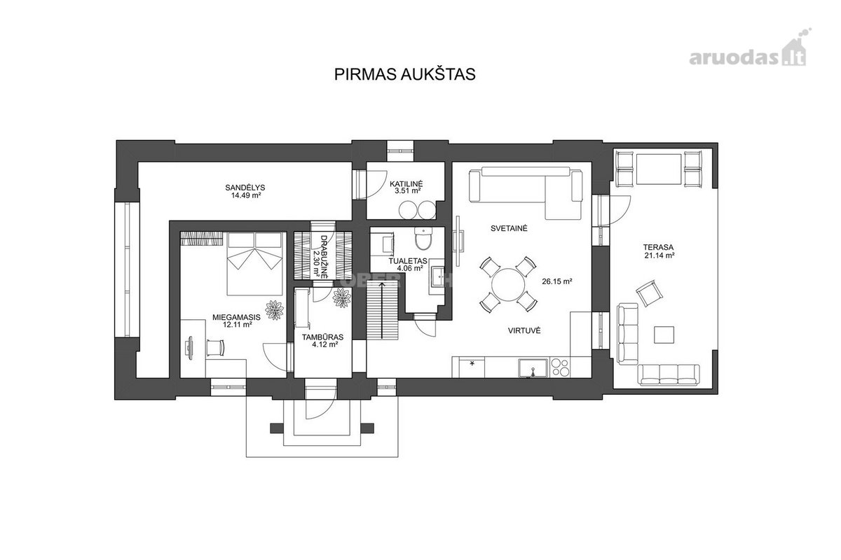 Parduodamas pilnai įrengtas, nepriekaištingos - nuotraukos Nr. 23