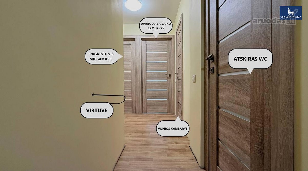 Nuomojamas Suremontuotas, Erdvus Ir Jaukus 3 - nuotraukos Nr. 8