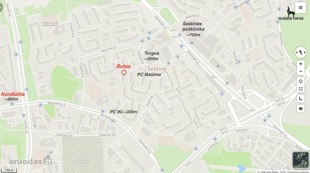 Butų Nuoma Šeškinėje 2 Dviejų Kambarių  - nuotraukos Nr. 19