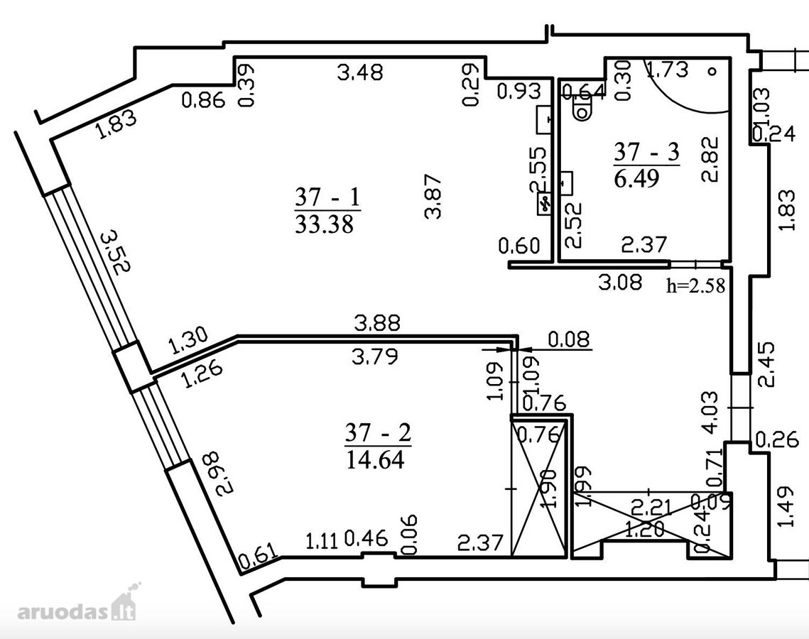 2 Kambarių Butas Žvėryne Su Bendra Parkavimo - nuotraukos Nr. 13