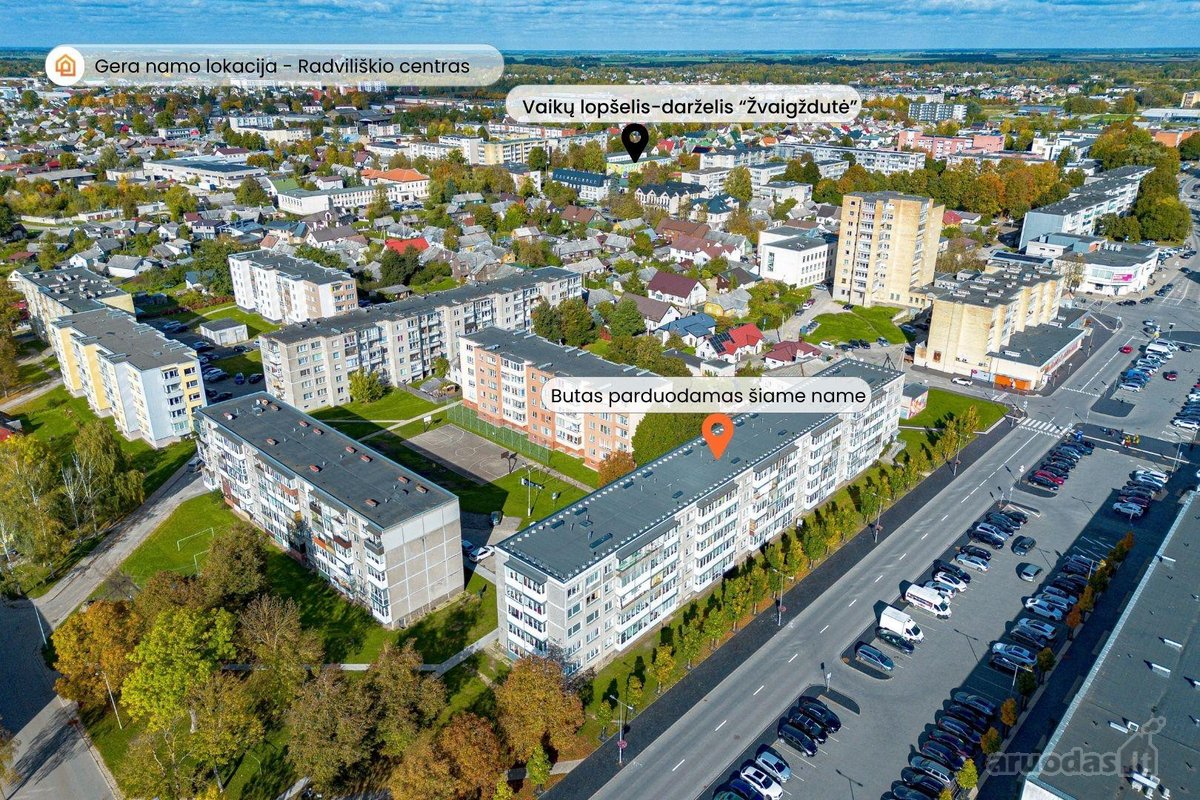 Parduodamas 1 kambario butas Radviliškio - nuotraukos Nr. 17