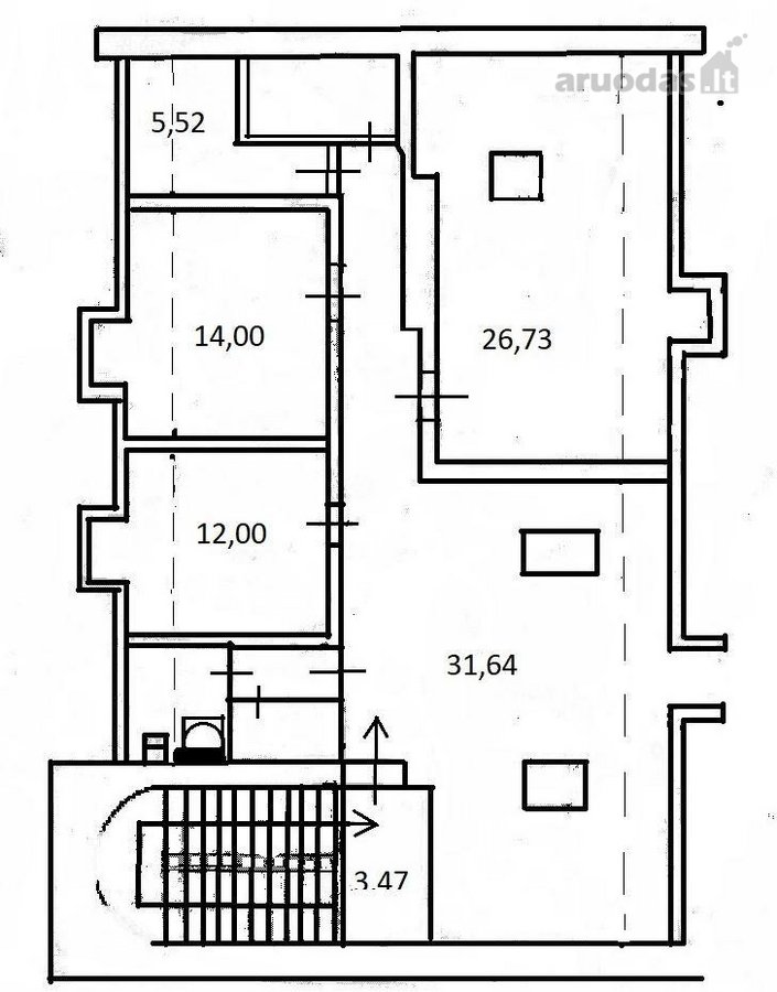 Jaukios Patalpos Vilniaus Centre. - nuotraukos Nr. 14