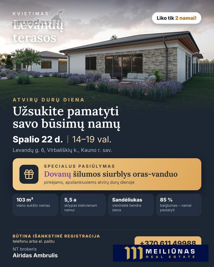 Naujos Statybos Projektas Virbališkėse Visai - nuotraukos Nr. 2
