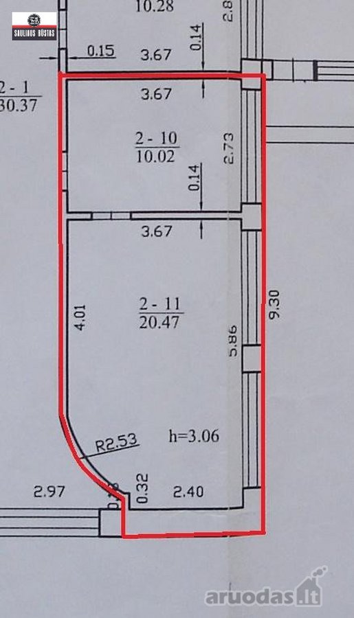 Išnuomojamas labai pigiai 30,49 m² - nuotraukos Nr. 4