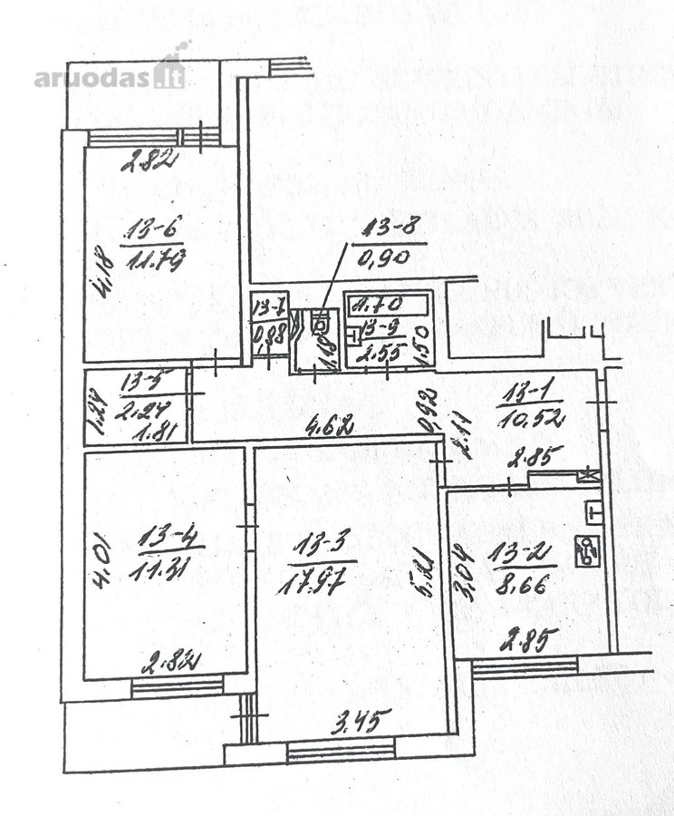 Parduodamas 3 kambarių butas Elektrėnuose, - nuotraukos Nr. 17