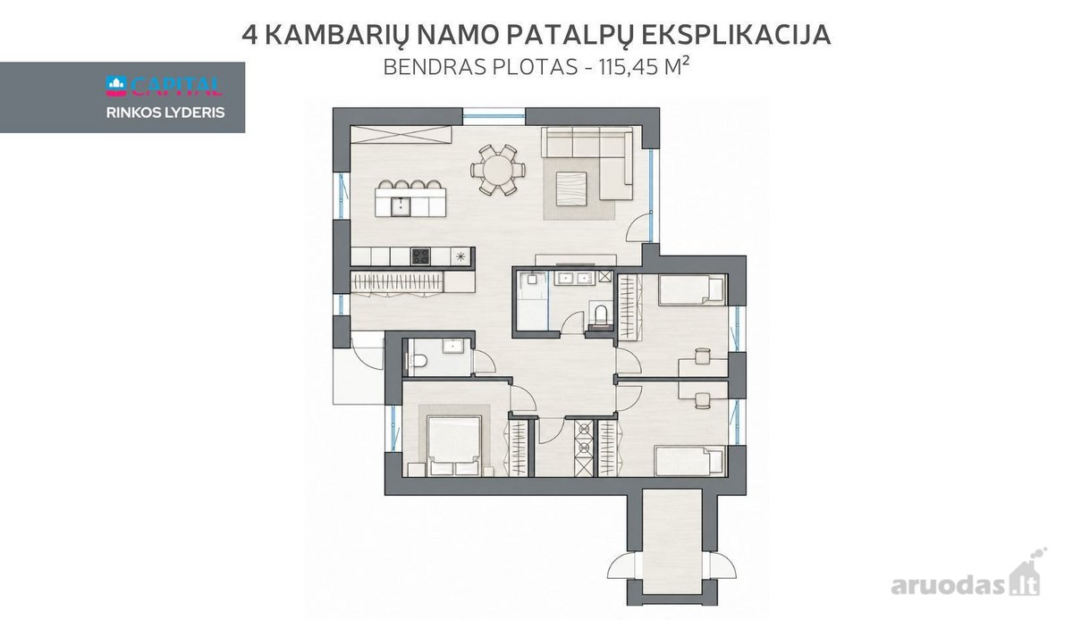 Parduodamas Statomas Vieno Aukšto Erdvus Ir - nuotraukos Nr. 7