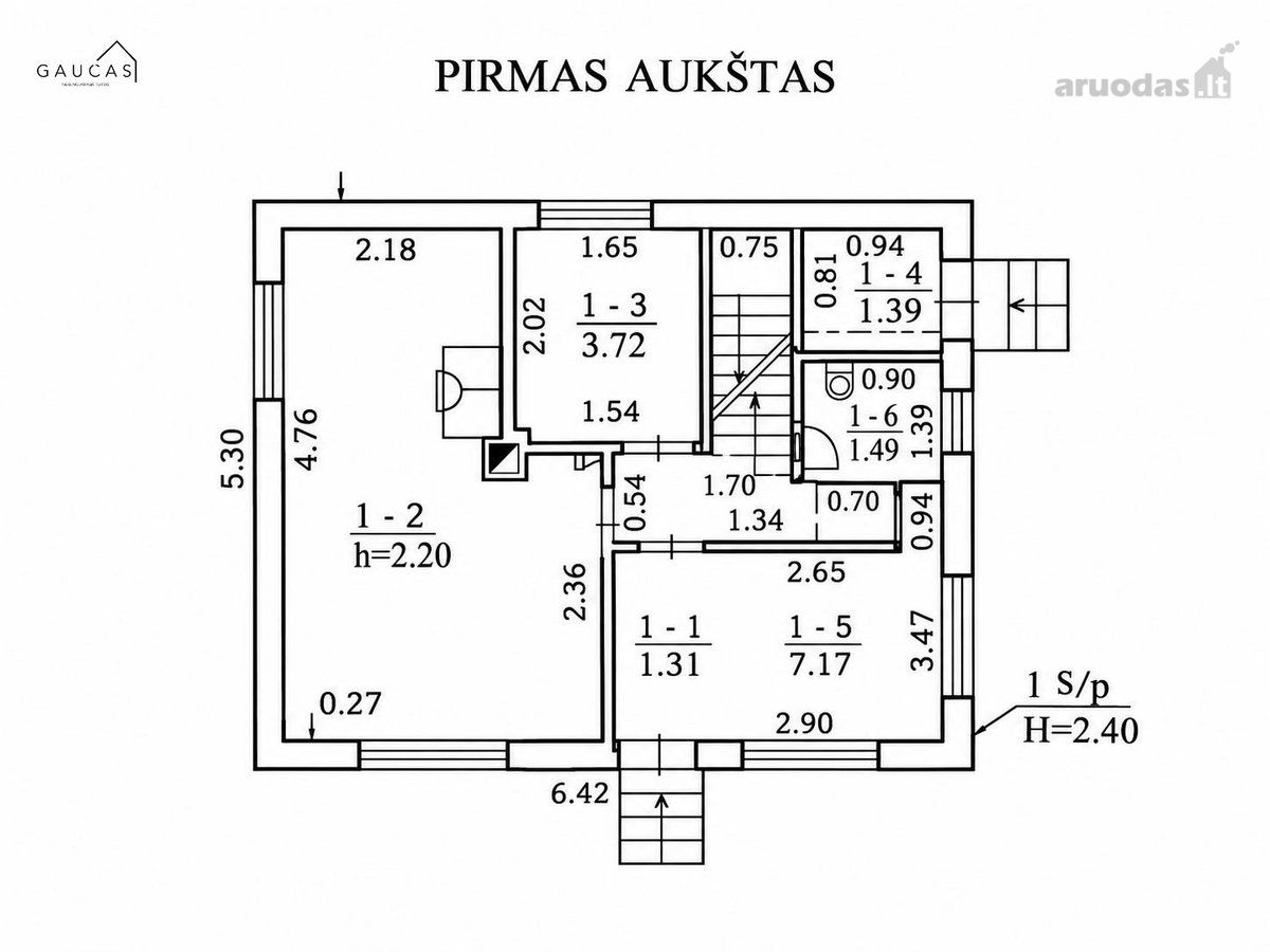 Parduodamas Mūrinis Sodo Namas Su 7,41 A - nuotraukos Nr. 21