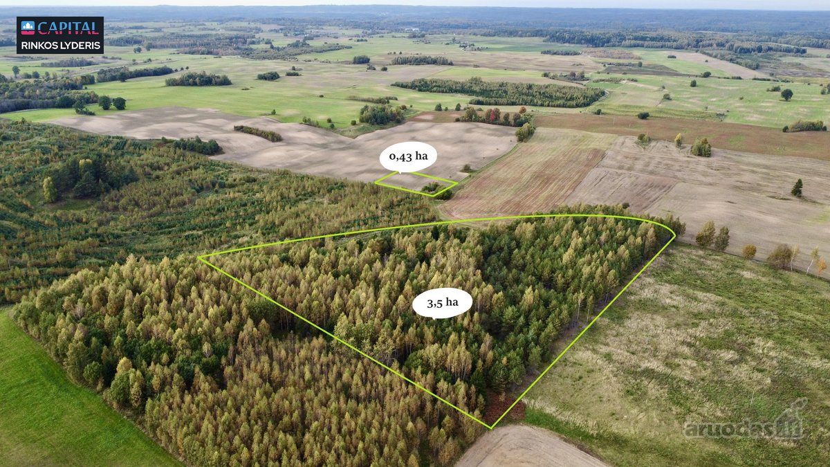 Parduodamas žemės 3,5 ha žemės ūkio - nuotraukos Nr. 2