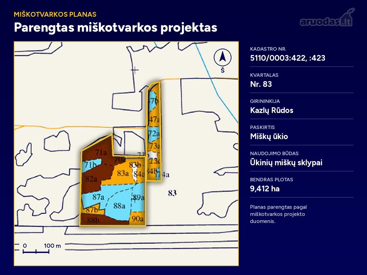 Parduodamas  miškas 9,412 ha Šliurpkiškėse - nuotraukos Nr. 3