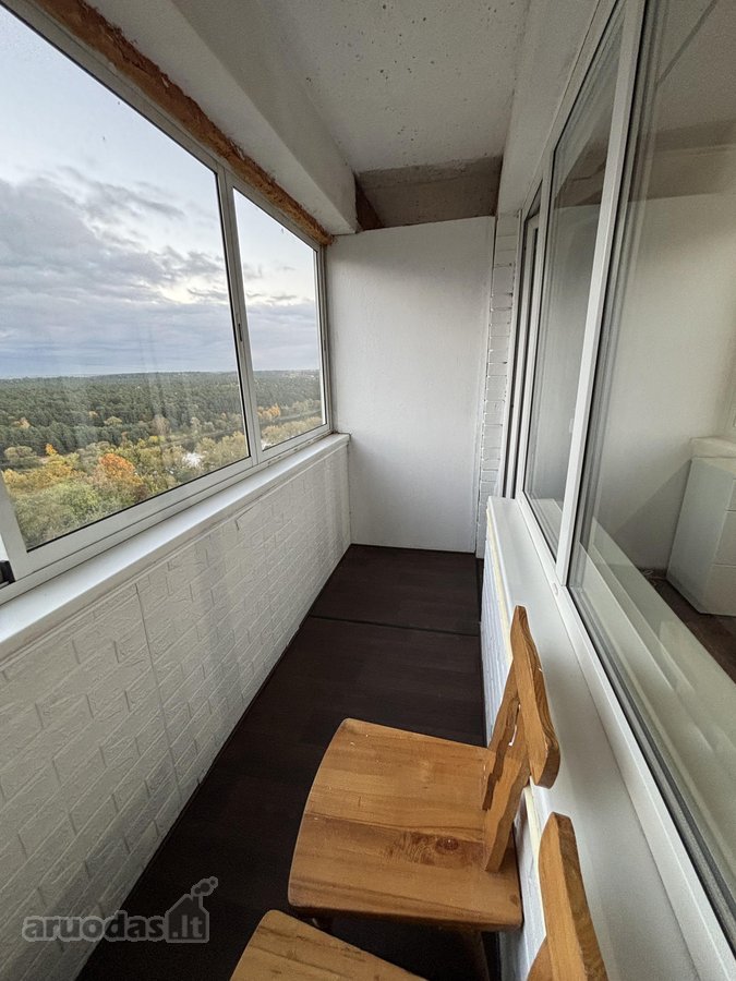 Nuomojamas įrengtas 28,97 m² butas su baldais - nuotraukos Nr. 3