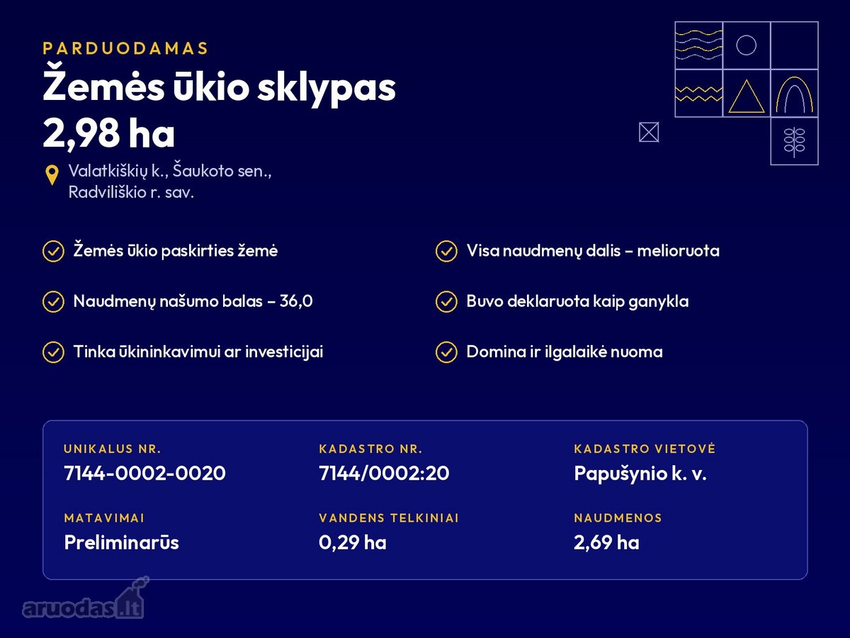  Parduodamas  žemės ūkio sklypas 2,98 ha, - nuotraukos Nr. 4