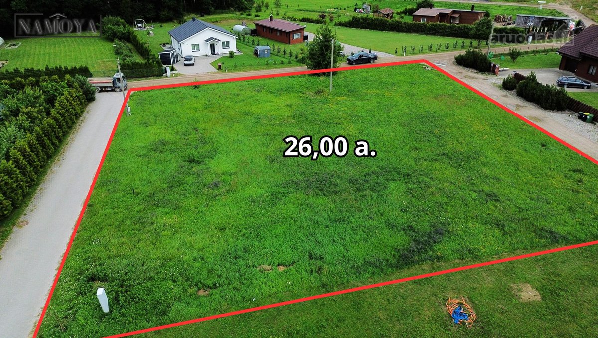 Parduodamas 26,00 arų namų valdos sklypas - nuotraukos Nr. 2
