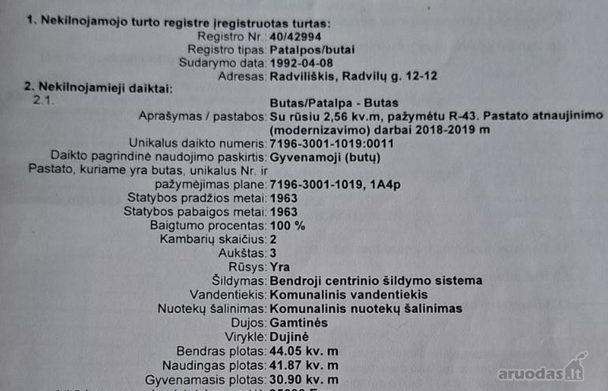Šviesus, labai šiltas 2 kambarių butas labai - nuotraukos Nr. 3