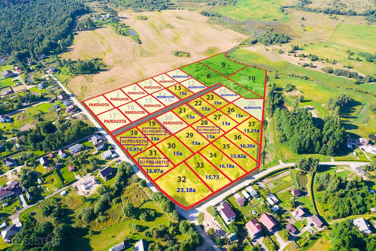 Parduodamas Sklypas Su Projektu, 15 a ploto. - nuotraukos Nr. 8