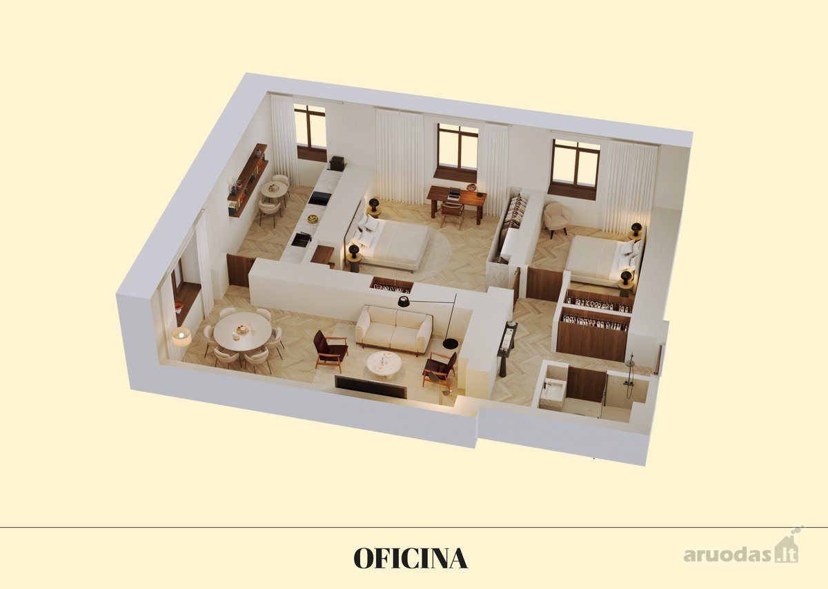 Apartamentai Oficina projekto istoriniame - nuotraukos Nr. 7