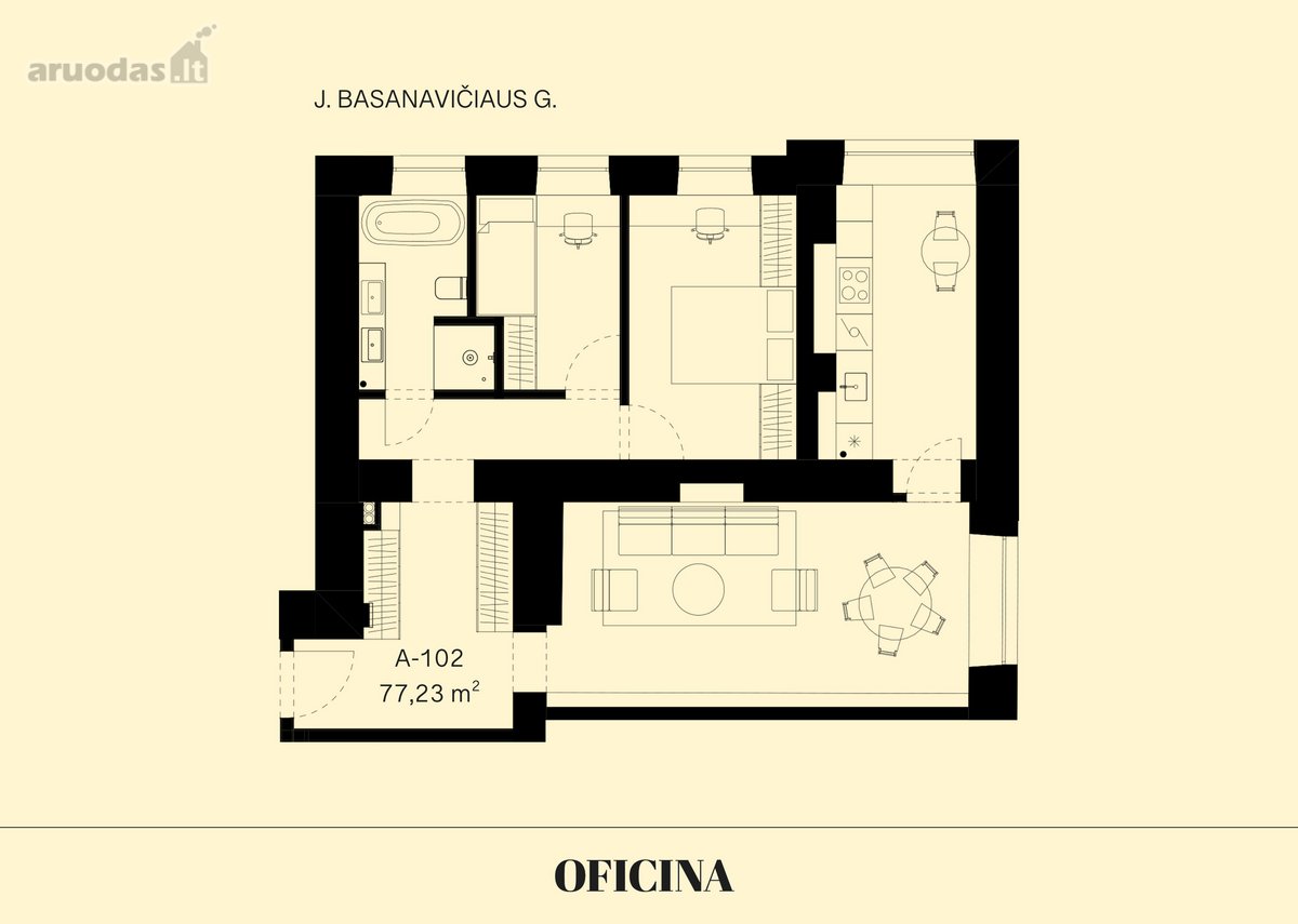 Apartamentai Oficina projekto istoriniame - nuotraukos Nr. 8