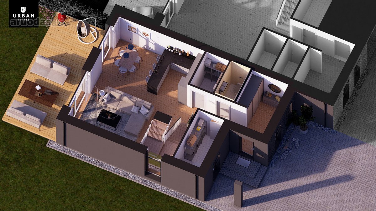 Modernios Architektūros Namas Ramiame - nuotraukos Nr. 6