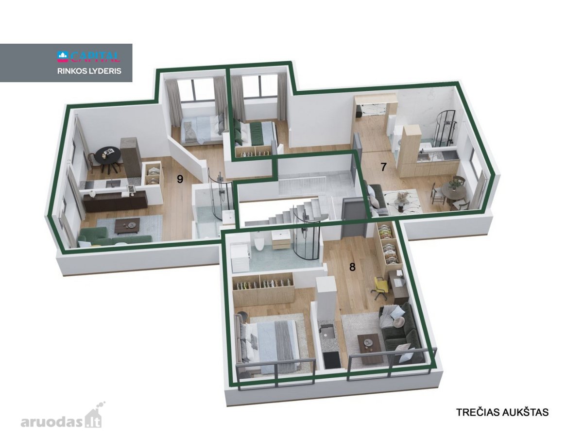 Upelio Apartamentai – Nauji Namai Gamtos - nuotraukos Nr. 14