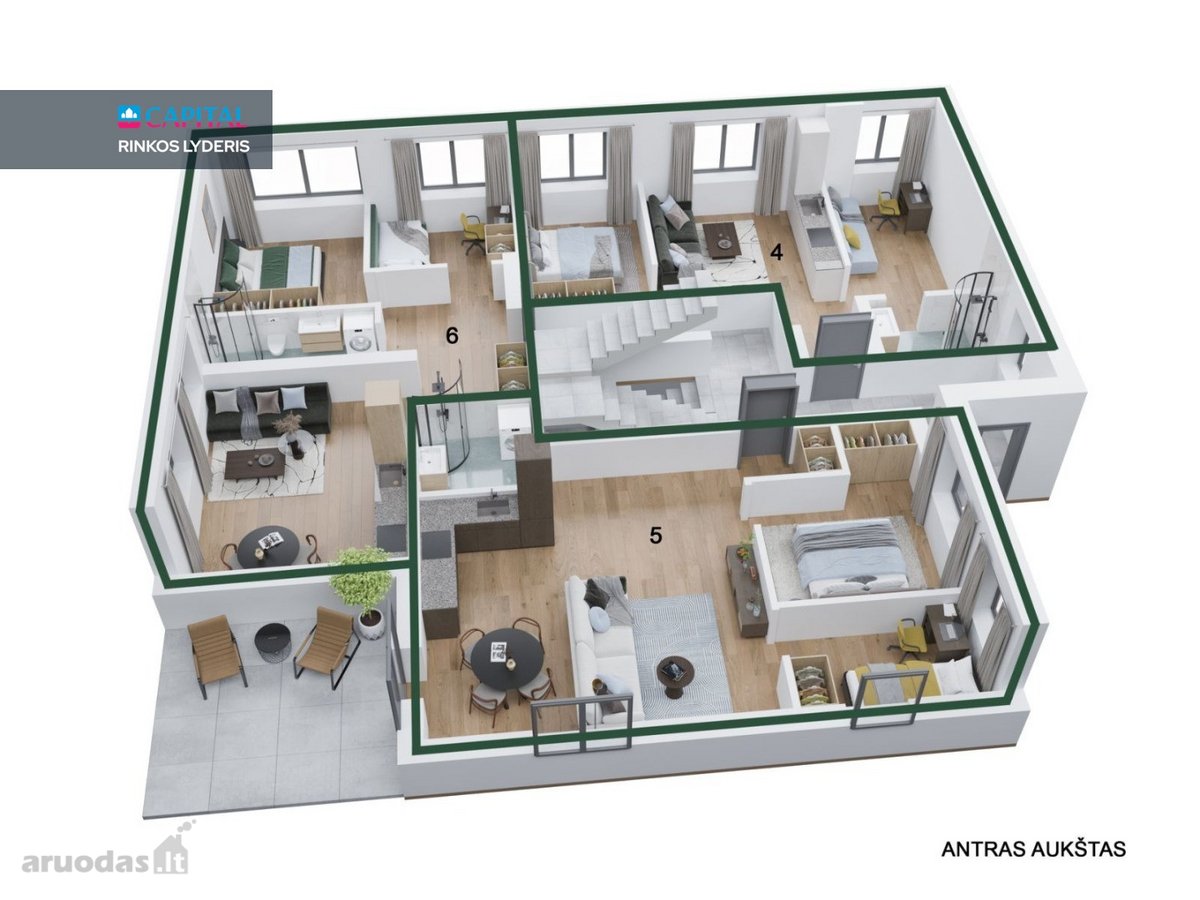 Upelio Apartamentai – Nauji Namai Gamtos - nuotraukos Nr. 13