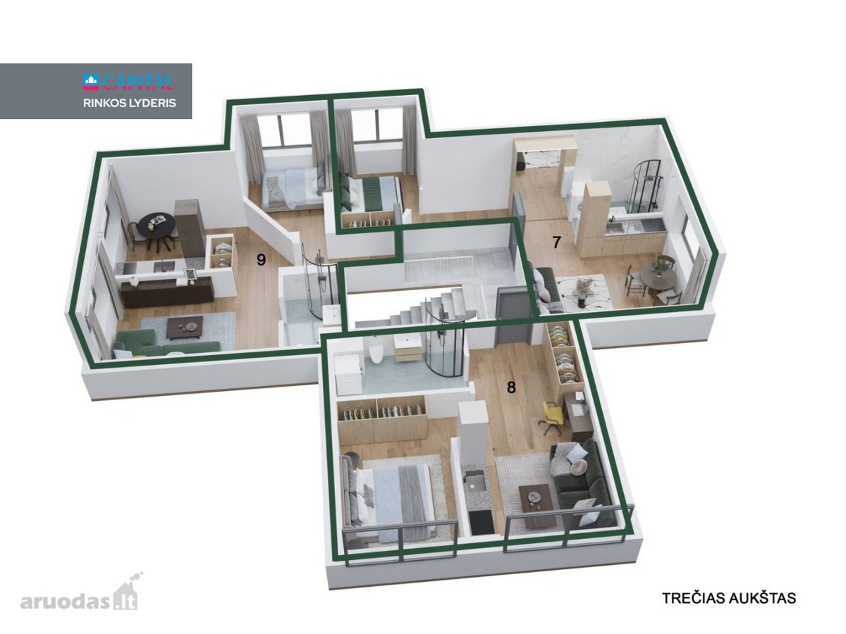 Upelio Apartamentai – Nauji Namai Gamtos - nuotraukos Nr. 14
