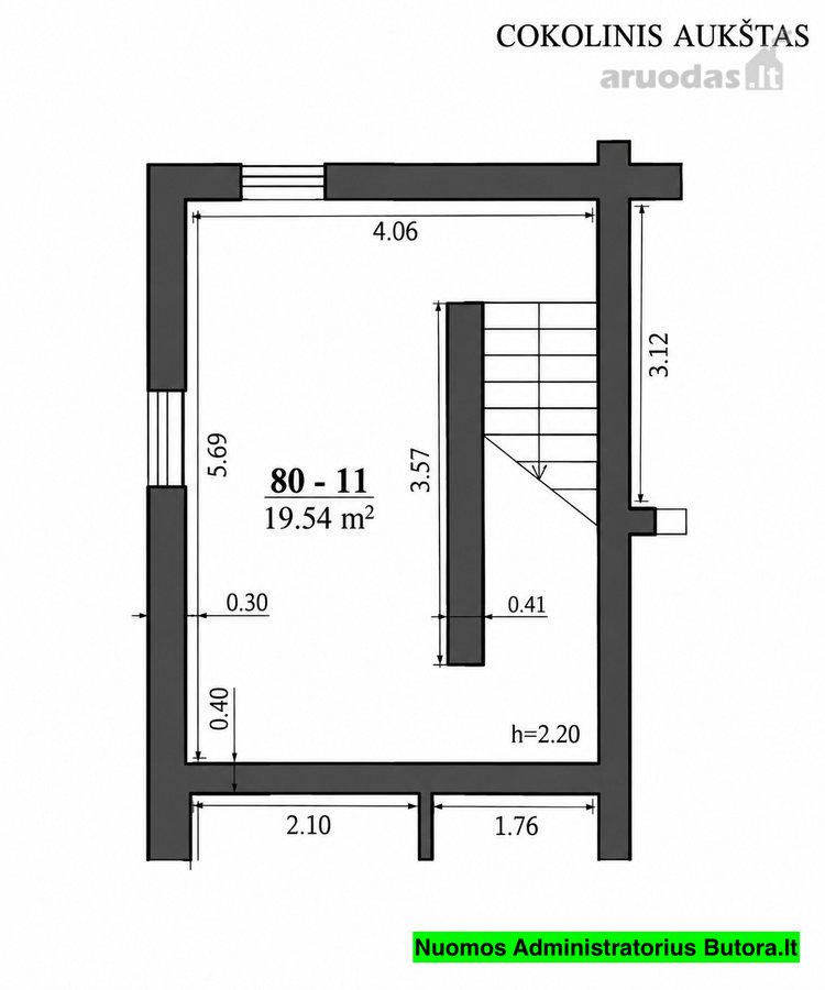 Parduodamas išskirtinis erdvus 2 kambarių - nuotraukos Nr. 22