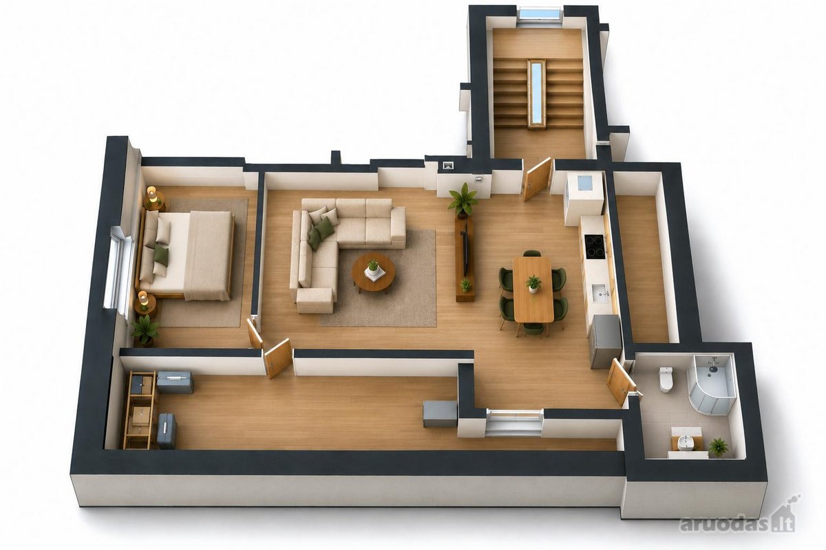 - Butas Kalotėje – 67 000 €  Kapitališkai - nuotraukos Nr. 20