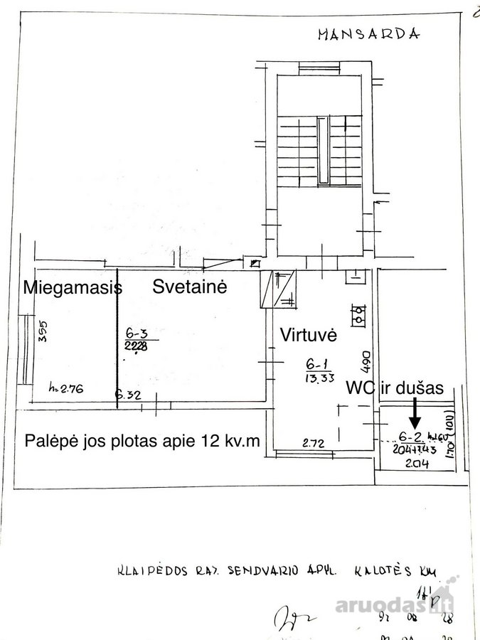 - Butas Kalotėje – 67 000 €  Kapitališkai - nuotraukos Nr. 21