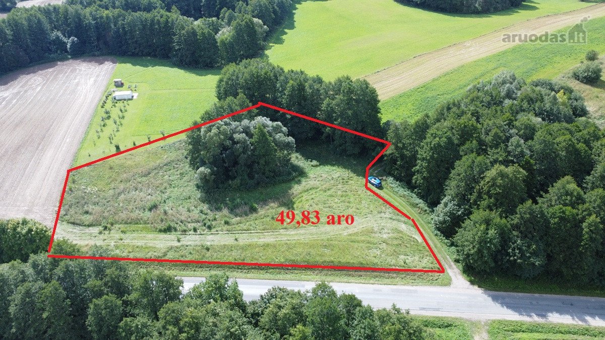 Parduodamas erdvus 49,83 aro sklypas, žemės - nuotraukos Nr. 2