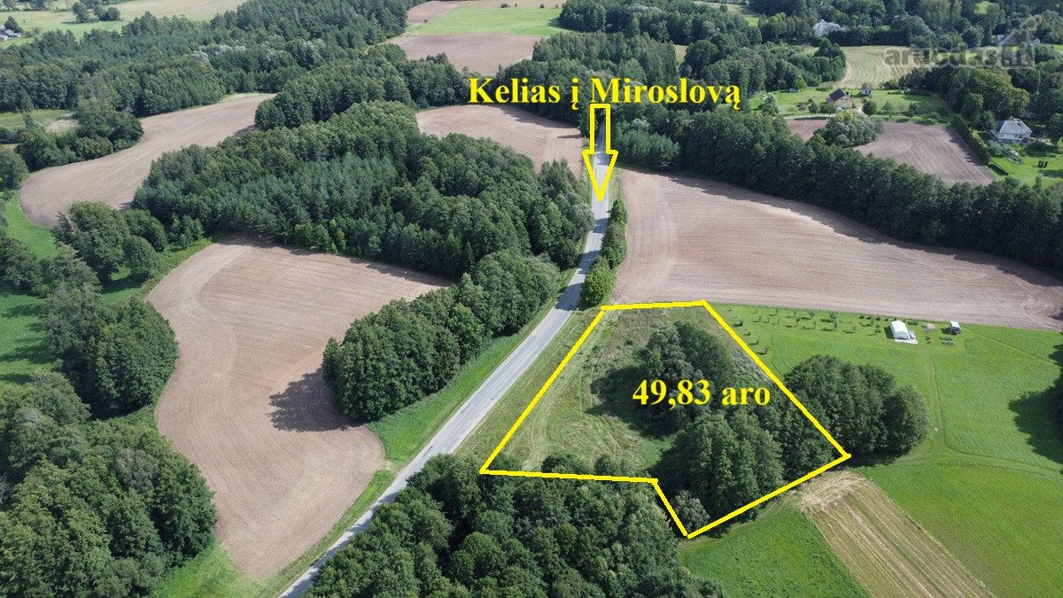 Parduodamas erdvus 49,83 aro sklypas, žemės - nuotraukos Nr. 4