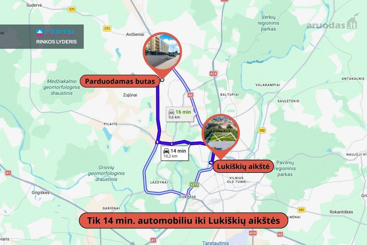 Parduodamas Šviesus Ir Erdvus Vieno Kambario - nuotraukos Nr. 23