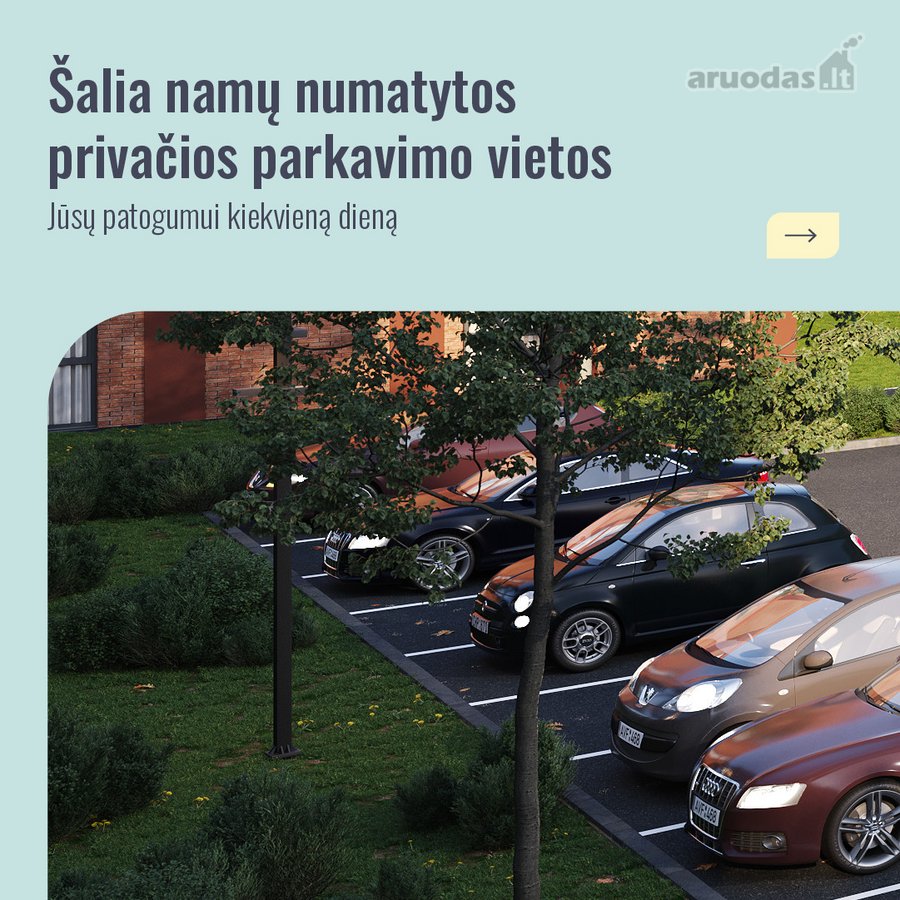2 Kambarių Butas Su Privačia Terasa  53,69 - nuotraukos Nr. 34