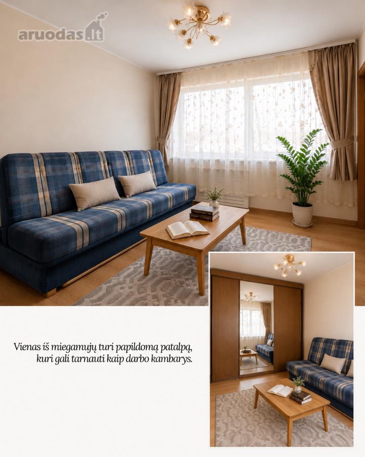 Parduodamas erdvus 85 m² butas J. - nuotraukos Nr. 8