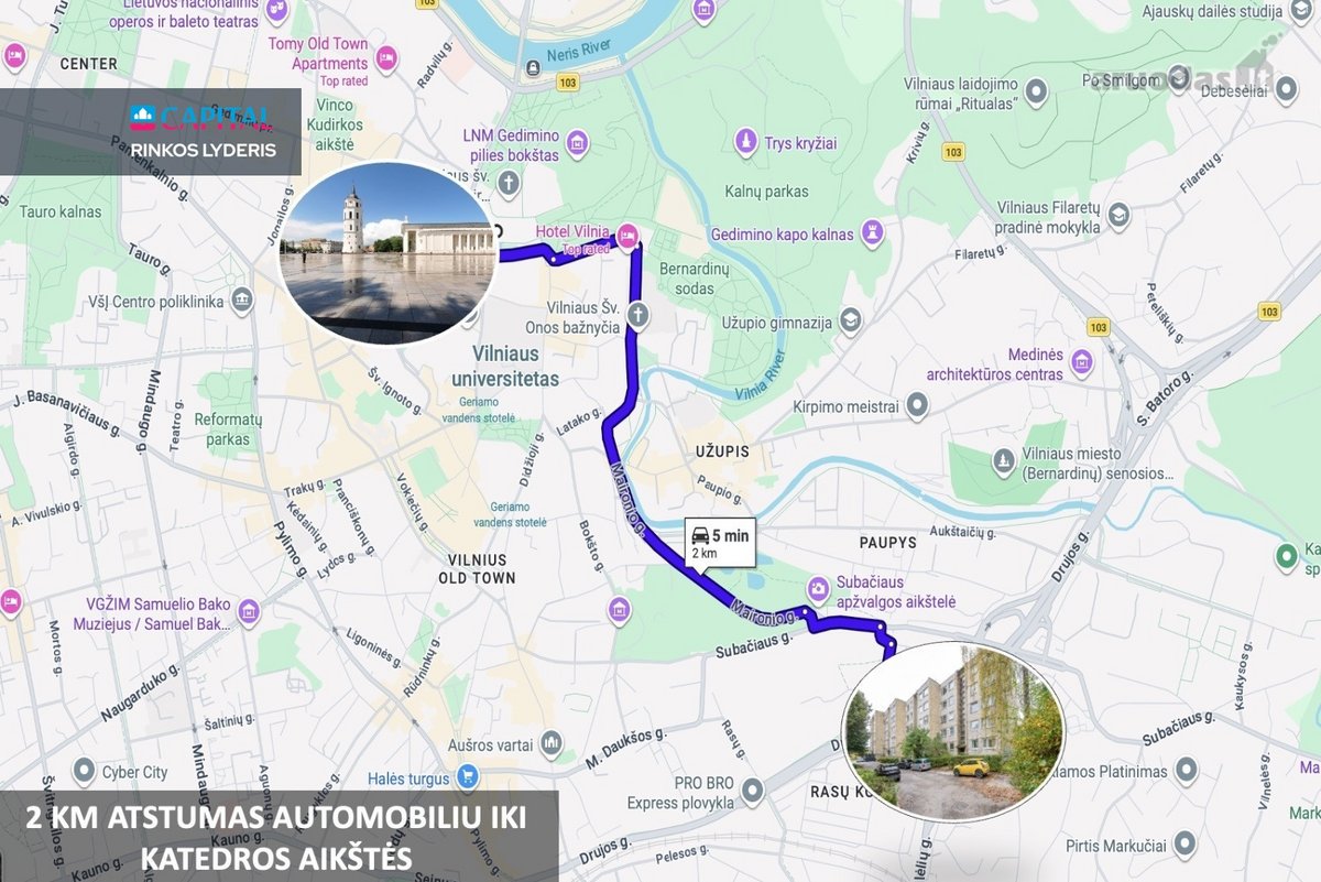 Nuomojamas Erdvus 3 Kambarių Butas Vilniaus - nuotraukos Nr. 25