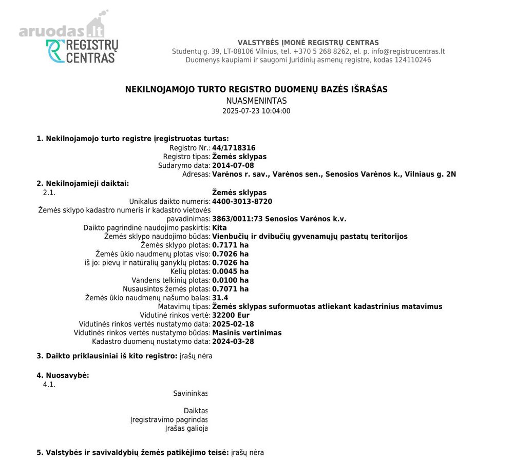 Parduodamas 71 A Namų Valdos Sklypas Prie - nuotraukos Nr. 22