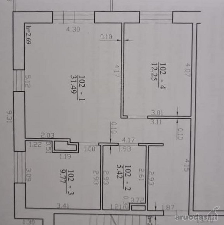 3 kambarių butas su balkonu ir nuostabiais - nuotraukos Nr. 14