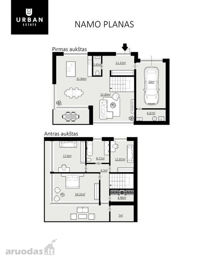 Modernios Architektūros A+ Klasės Namas Jūsų - nuotraukos Nr. 10