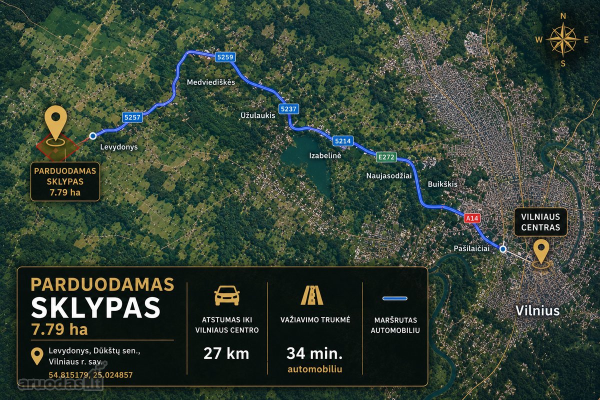 Parduodamas 7,79 Ha Ploto Žemės Ūkio - nuotraukos Nr. 4