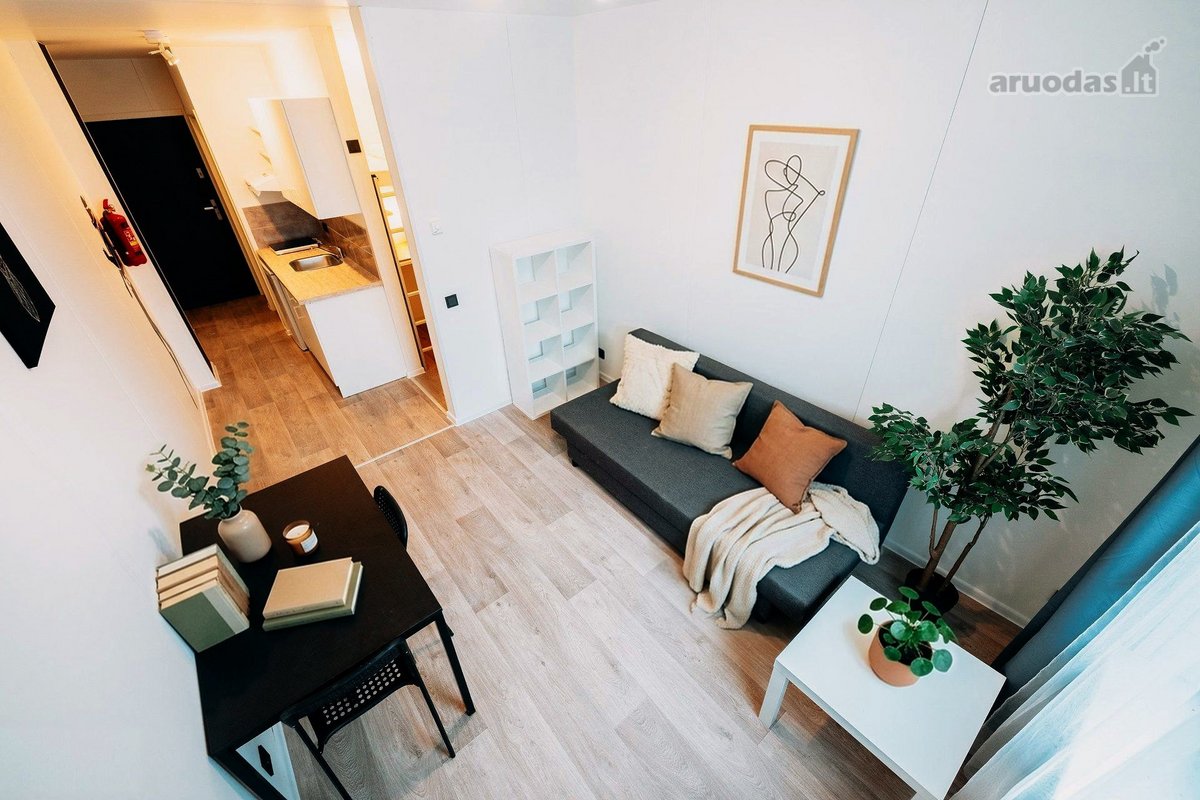 Išnuomojamas Įrengtas 17 m² Studijos Tipo - nuotraukos Nr. 3