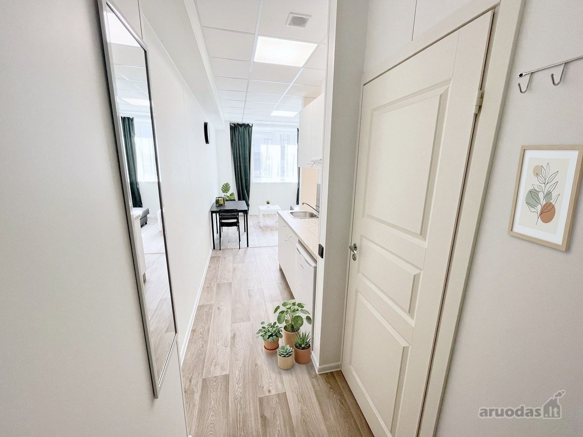 Išnuomojamas Įrengtas 17 m² Studijos Tipo - nuotraukos Nr. 7