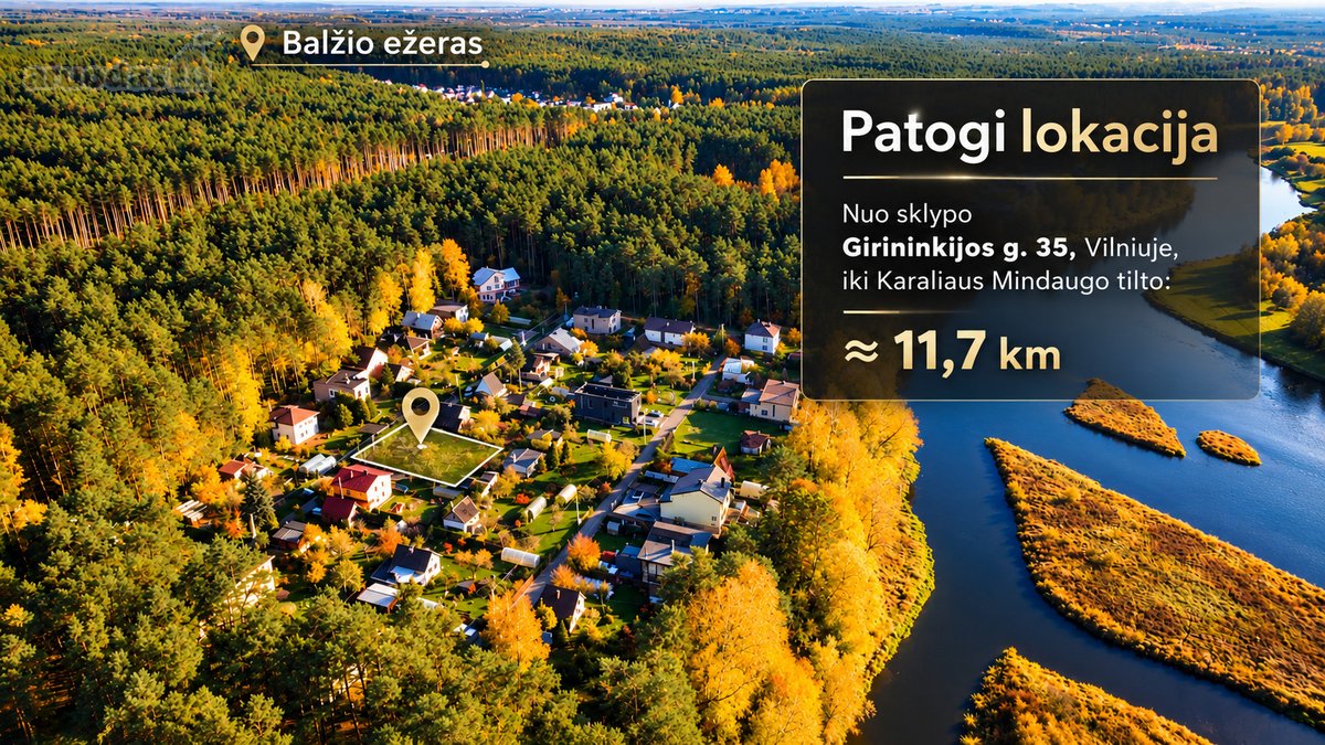 Sklypas Antakalnyje – Šalia Upės, Netoli - nuotraukos Nr. 3