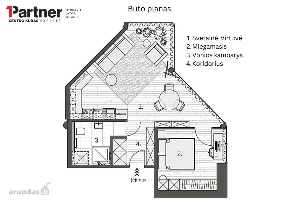 Šiaurės miestelyje, S. Žukausko g. nuomojamas - nuotraukos Nr. 11