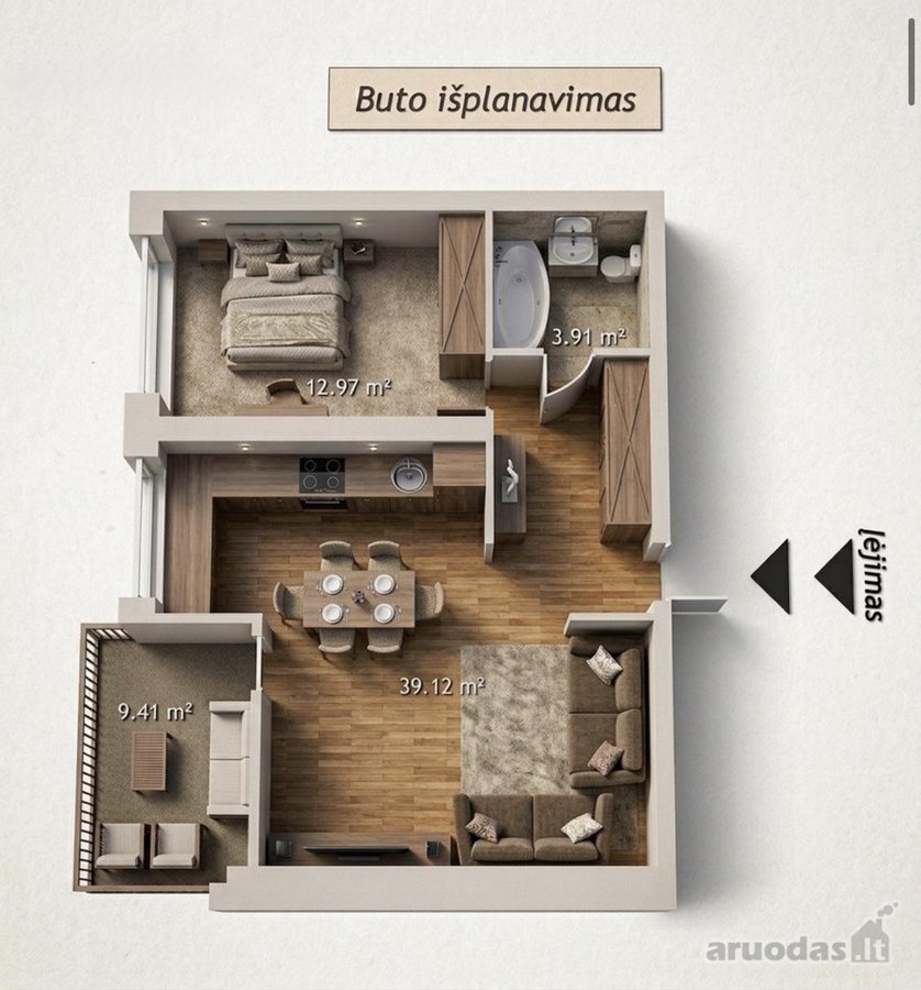 Nuomojamas Šviesus, Tvarkingas Ir Erdvus - nuotraukos Nr. 10