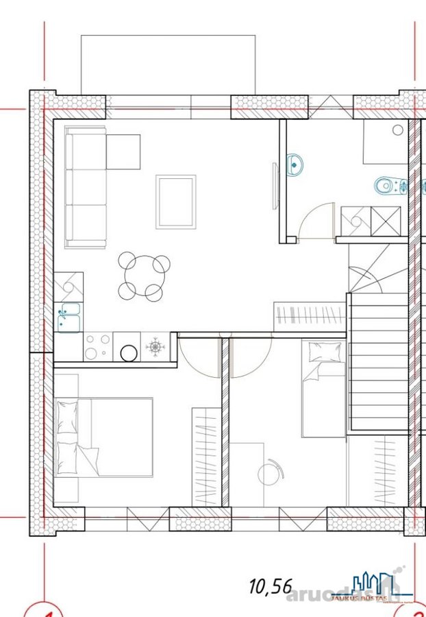 Parduodame 3 kambarių, 50m² bendrojo ploto - nuotraukos Nr. 12