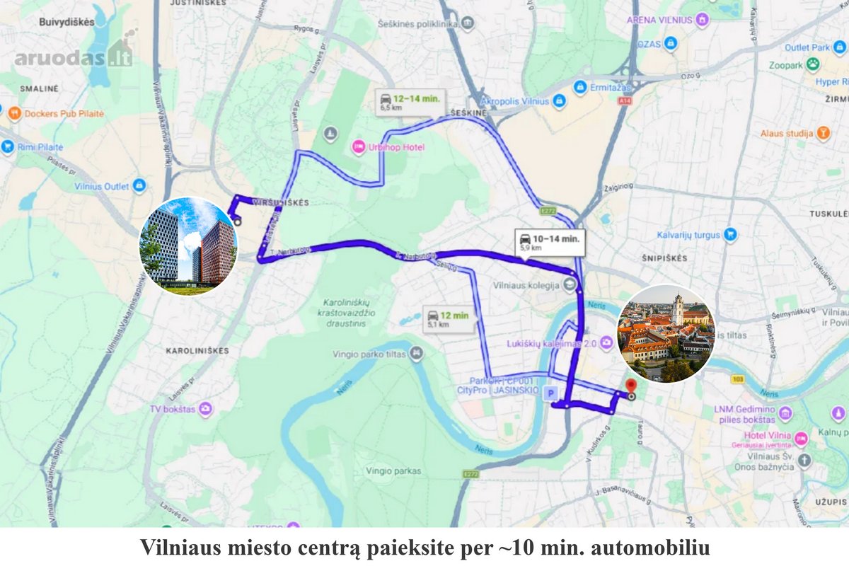 Nuomojamas 1 Kambario Butas Viršuliškėse, - nuotraukos Nr. 10